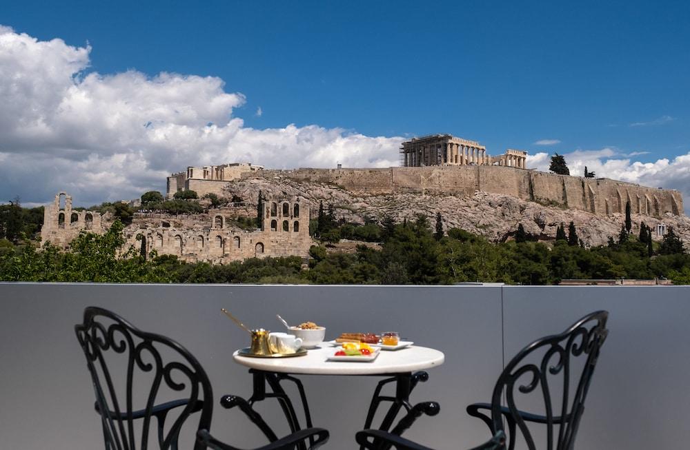 Acropolis View Hotel Athena Bagian luar foto