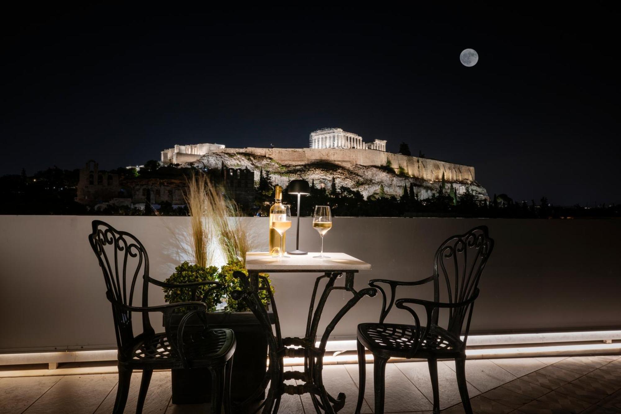 Acropolis View Hotel Athena Bagian luar foto
