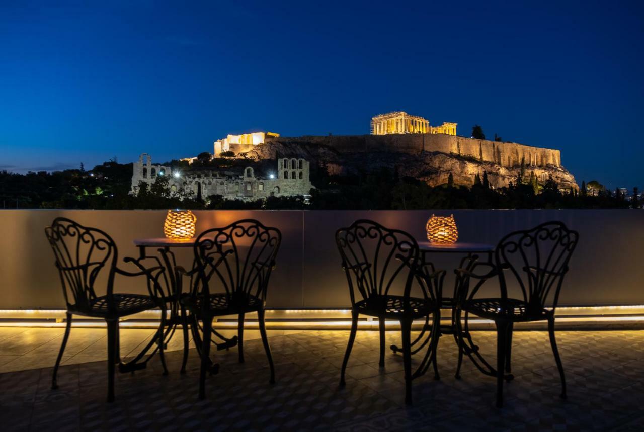 Acropolis View Hotel Athena Bagian luar foto