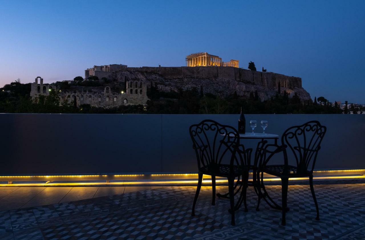 Acropolis View Hotel Athena Bagian luar foto
